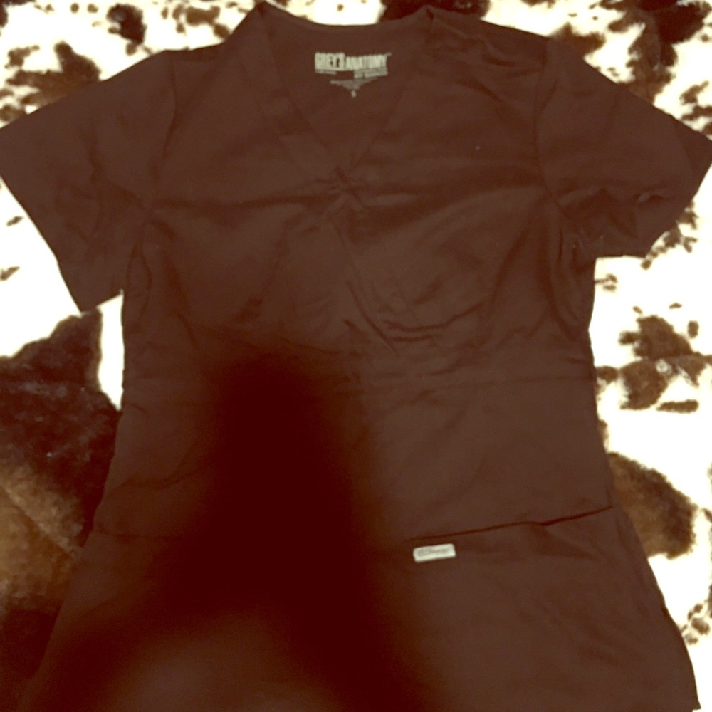 Black Greys Anatomy Scrubs